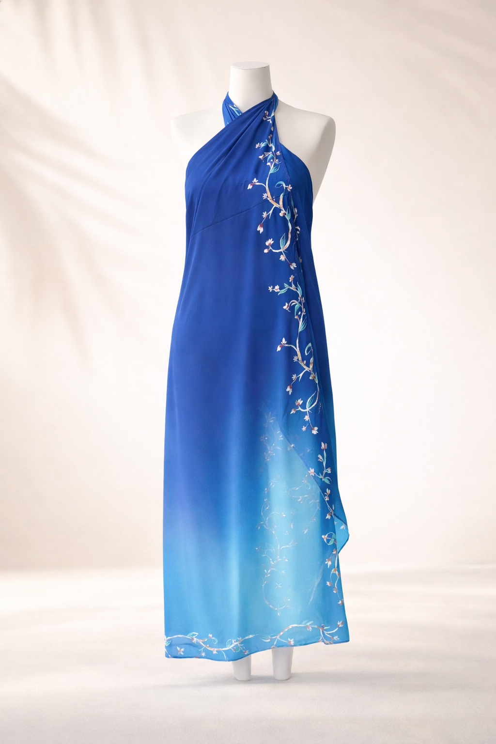 Sapphire Blue Beach Wrap Cover-Up for Women