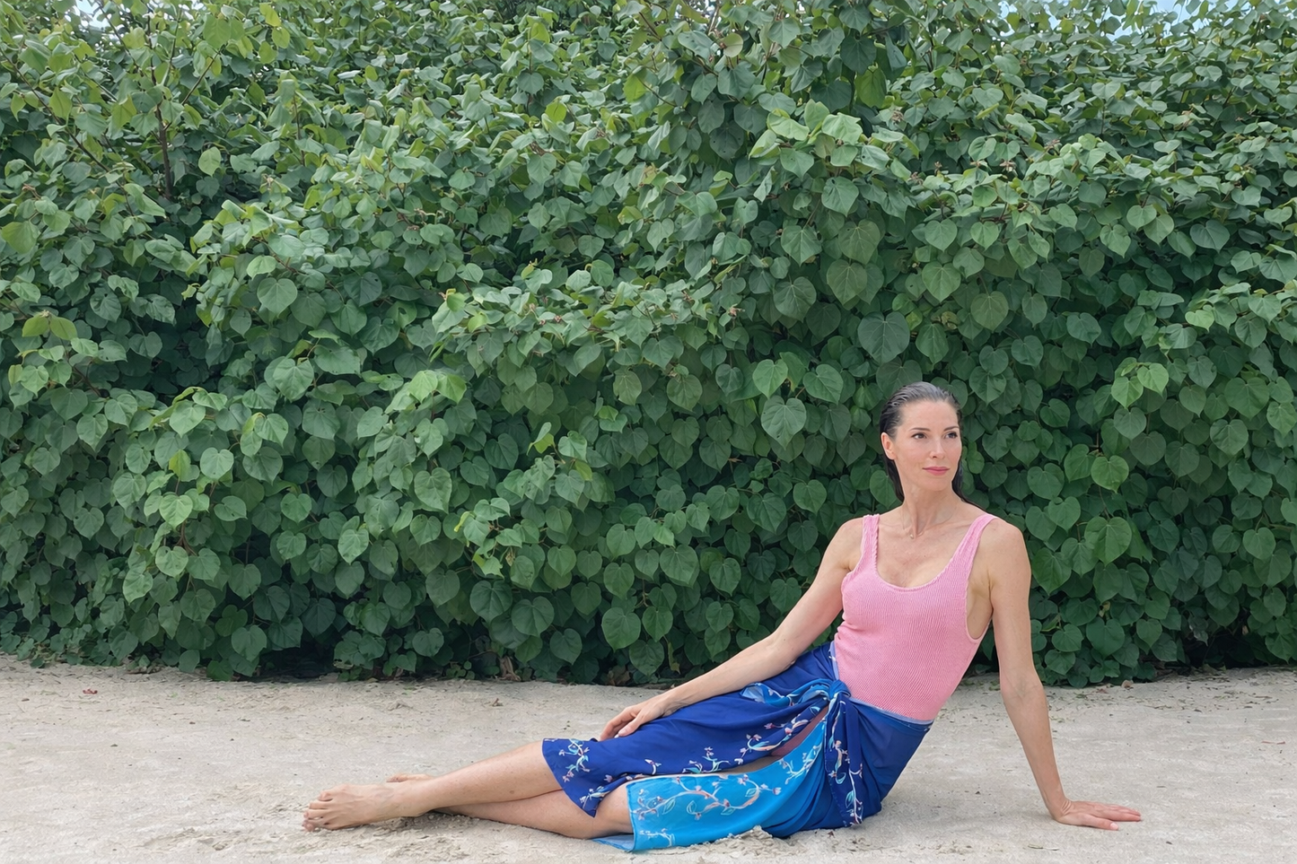Sapphire Blue Beach Wrap Cover-Up for Women