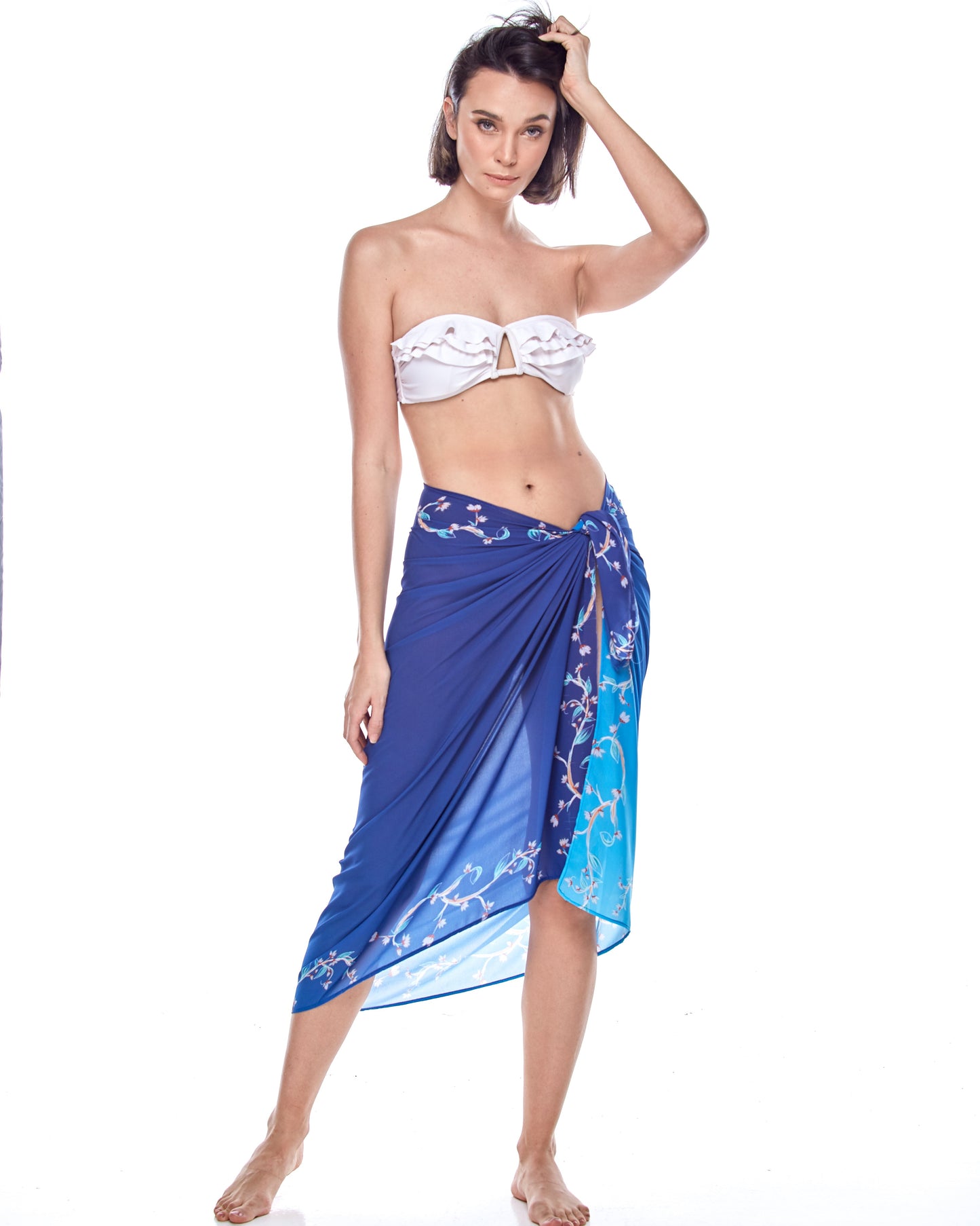 Sapphire Blue Beach Wrap Cover-Up for Women