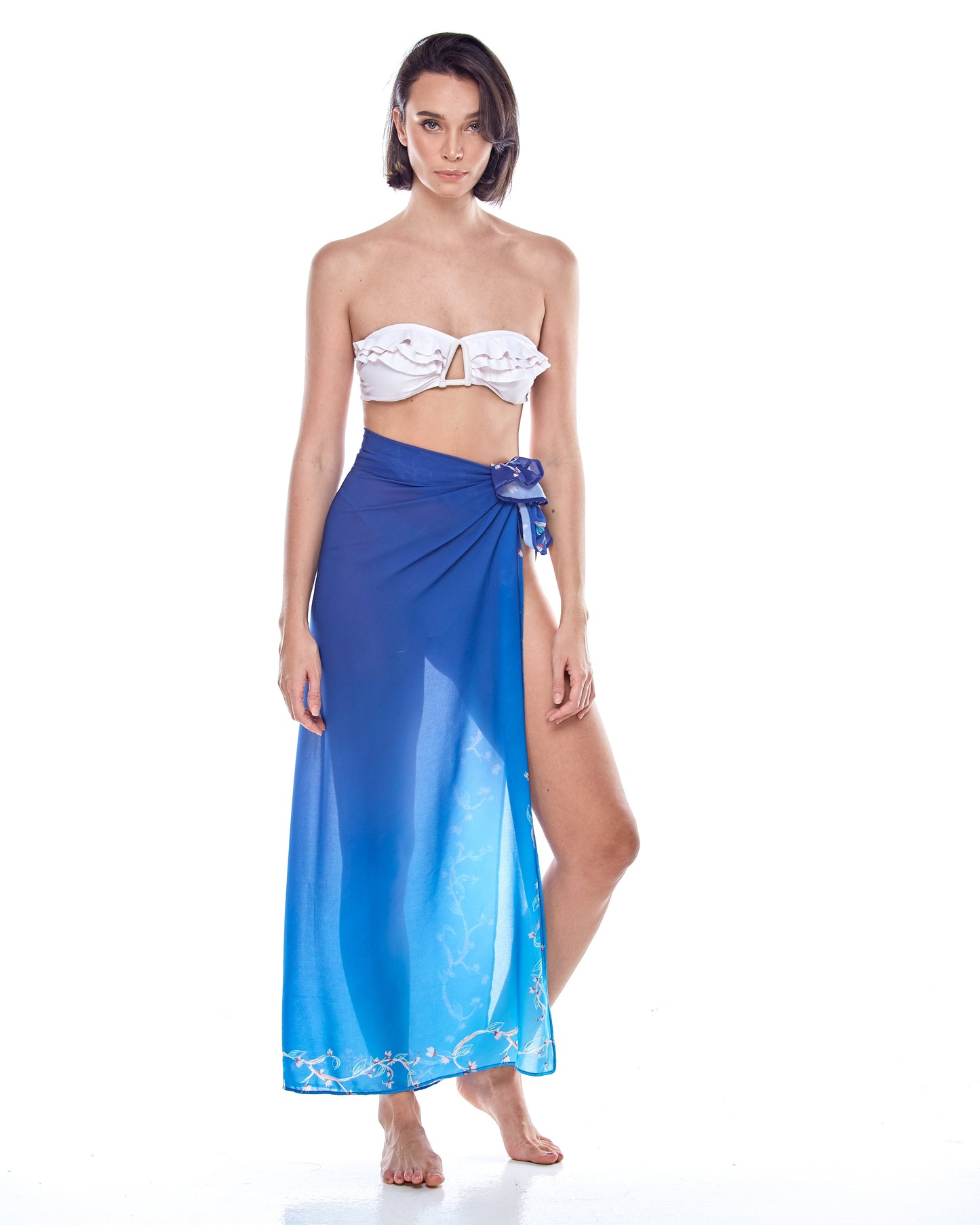 Sapphire Blue Beach Wrap Cover-Up for Women