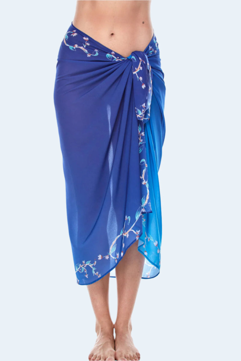 Sapphire Blue Beach Wrap Cover-Up for Women