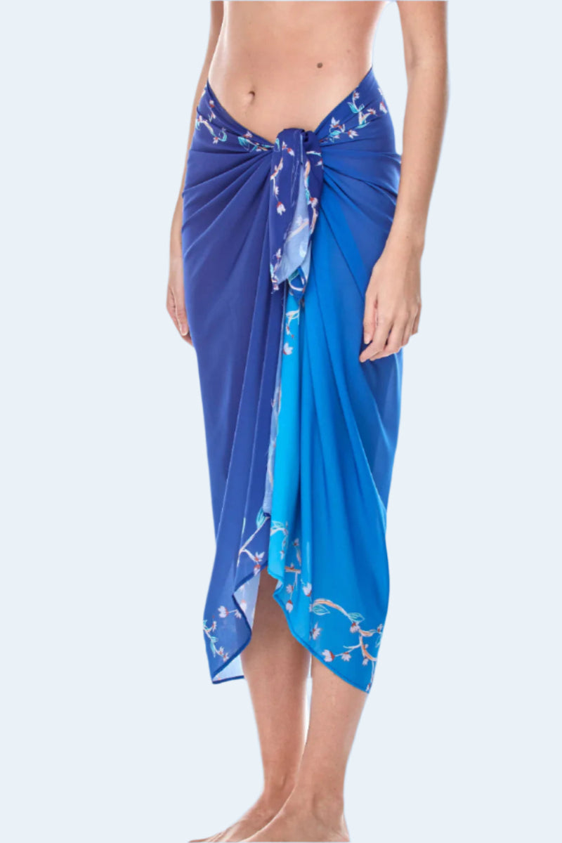 Sapphire Blue Beach Wrap Cover-Up for Women